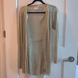 Gold mesh cardigan/ dress